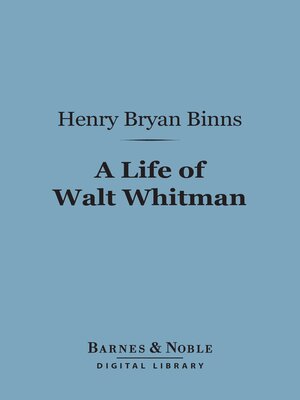 cover image of A Life of Walt Whitman (Barnes & Noble Digital Library)